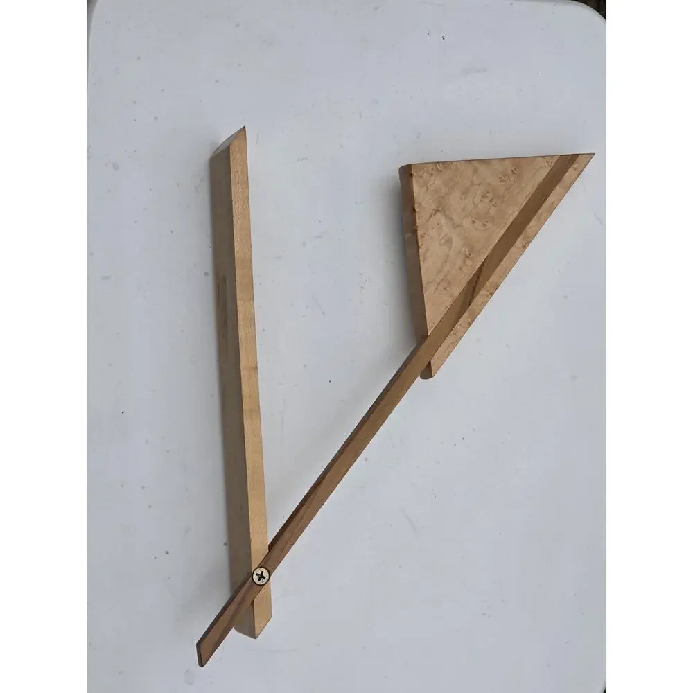 Vintage Mike Mikutowski Maple Wood Balance Clock Desk Tested And Works Great